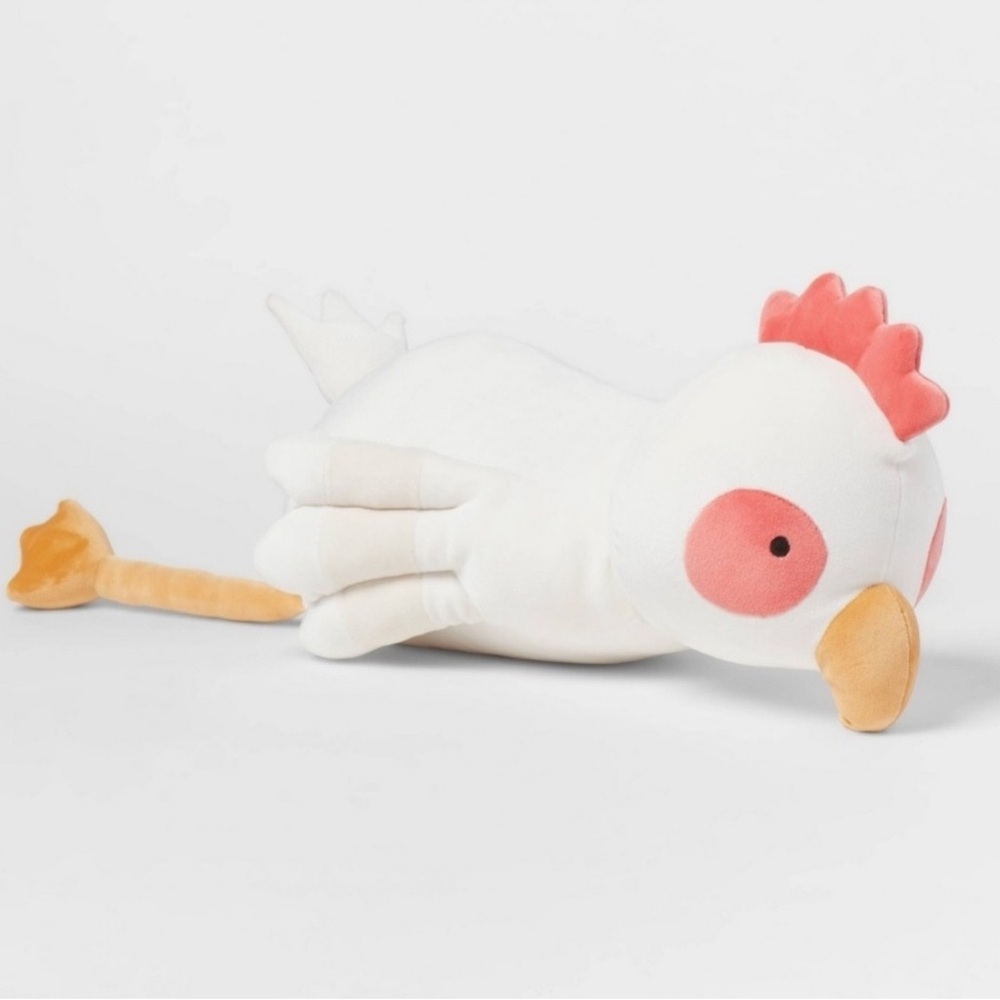 Pillowfort Chicken Weighted Plush Kids' Sensory-Friendly Throw Pillow 3 lbs